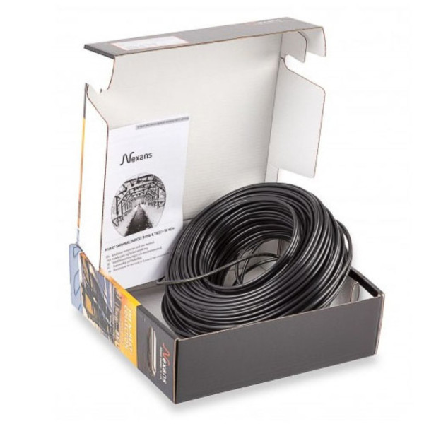 Теплый пол Nexans одножильный нагревательный кабель TXLP/1R 1800/28 (black)