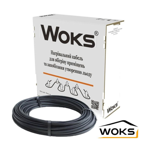 Электрический нагревательный кабель Woks 20T, 94 м (0924013)