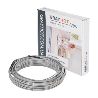 Електричний нагрівальний кабель GrayHot 15, 129 Вт, 992 Вт, 6 м (0919001) image