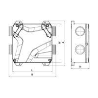 Приточно-вытяжная установка Вентс Enave-CT 100 P A14