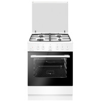 Hansa Плита газова, 71л, 60x60см, конвекція, чавун, білий