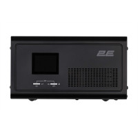 Джерело безперебійного живлення 2E HI600, 600W, 12V - 230V, LCD, AVR, 2xSchuko + DC output