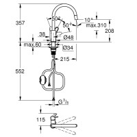 Смеситель для кухни Grohe QuickFix Start Flow 30569000