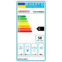 Вытяжка наклонная Ardesto FCH-F1300BLG