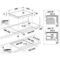 Варочная поверхность Whirlpool WFS5060CPBF