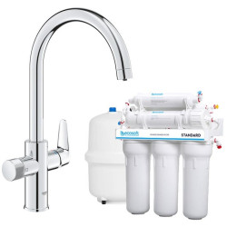 Комплект змішувача для кухні Grohe Blue Pure StartCurve з фільтром зворотного осмосу Ecosoft Standard (MO55030592)