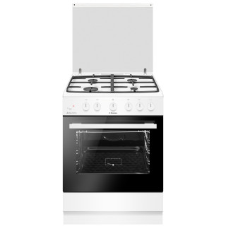 Hansa Плита газова, 71л, 60x60см, конвекція, чавун, білий image