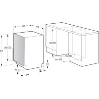 Посудомийна машина вбудовувана Gorenje GV520E10