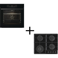 Комплект Gorenje (духовка электрическая BO6735E05B + поверхность газ на стекле GTW641EB)