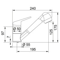 Смеситель для кухни Franke Novara Plus (115.0347.111)