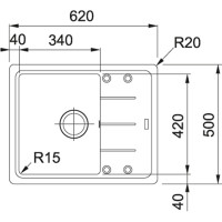 Мийка кухонна Franke Basis BFG 611-62 (114.0272.580)