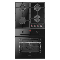Комплект Hansa (духовка электрическая + поверхность газ на стекле) FCGS69326