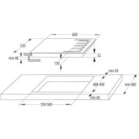 Комплект Gorenje (духовка электрическая BO6735E02BK + поверхность газовая G641EB)