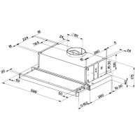 Витяжка телескопічна Faber Flexa Ng Glass Lux Bk A60 (315.0635.137)