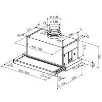 Витяжка телескопічна Faber Maxima Ng Ev8 Led Am A60 (315.0635.144)