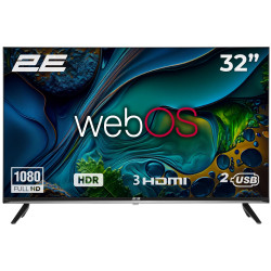 Телевізор 32" 2E LED FHD 60Hz Smart WebOS Black (2E-32A07KW)