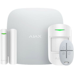 Ajax Комплект охоронної сигналізації StarterKit 2, hub2, motionprotect, doorprotect, spacecontrol, jeweller, бездротовий, білий