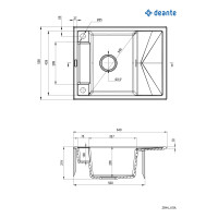 Мийка кухонна Deante Magnetic ZRM_G11A