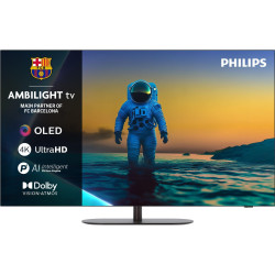 Телевізор 65" Philips OLED 4K 144Hz Smart Google TV Black Ambilight (65OLED820/12)
