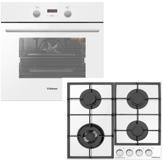 Комплект Hansa (духовка электрическая + поверхность газ на стекле) FCGW683299 image