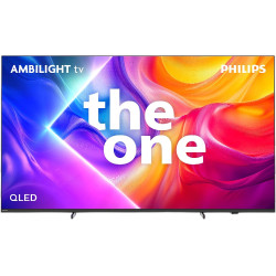 Телевізор 75" Philips QLED 4K 144Hz Smart Titan OS Black Ambilight (75PUS9010/12)