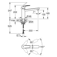 Змішувач для кухні Grohe Via 30464DC0