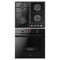 Комплект Hansa (духовка электрическая + поверхность газ на стекле) FCGS69326