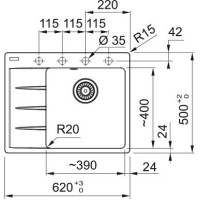 Кухонні мийки Franke Centro CNG 611-62 TL