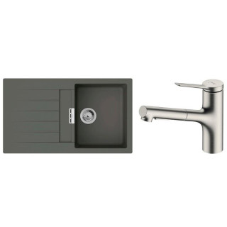 Набір для кухні Hansgrohe гранітна мийка S520-F345 + зміш. Zesis M33 image