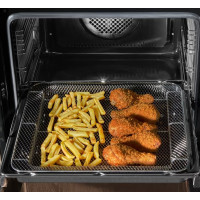 Hansa Плита комбінована, 65л, 50x60см, дисплей, конвекція, чавун, чорний