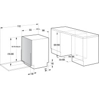 Посудомийна машина вбудовувана Gorenje GV673A65