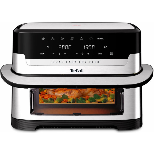 Мультипечь Tefal Dual Easy Fry Flex, 2700Вт (EY922DE0)