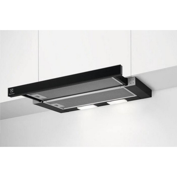 Electrolux Вытяжка телескопическая, 59см, 410м.куб/ч, черный