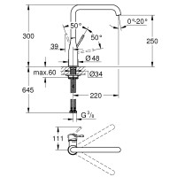 Змішувач для кухні Grohe Essence 30269GN0