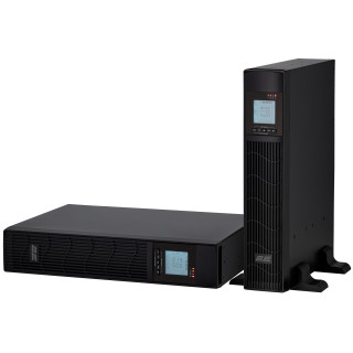 Источник бесперебойного питания 2E PS1000RT, 1000VA/800W, RT2U, LCD, USB, 3xC13 image