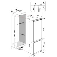 Холодильник встраиваемый Whirlpool WHC20D011B1