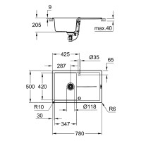 Мийка кухонна Grohe K400 31639AT0