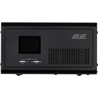 Джерело безперебійного живлення 2E HI600, 600W, 12V - 230V, LCD, AVR, 2xSchuko + DC output image