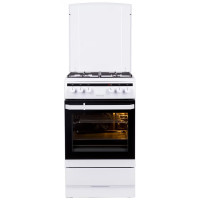 Hansa Плита комби, 62л, 50x60см, конвекция, чугун, белый