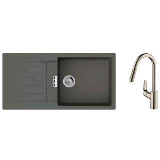 Набір для кухні Hansgrohe гранітна мийка S520-F480 + зміш. Focus M41 image