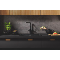 Комплект смесителя с выдвижным изливом Grohe Blue Pure Minta с фильтром обратного осмоса Ecosoft P’URE AQUACALCIUM Mint (MO67530590KF)