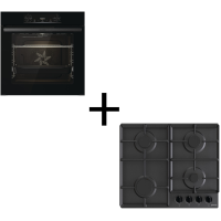 Комплект Gorenje (духовка электрическая BO6735E02BK + поверхность газовая G641EB)