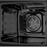 Hansa Плита комбінована, 65л, 50x60см, дисплей, конвекція, чавун, чорний