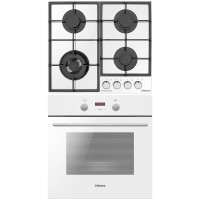 Комплект Hansa (духовка электрическая + поверхность газ на стекле) FCGW683299