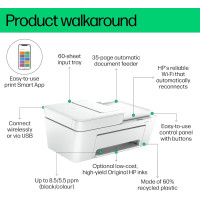 МФУ HP A4 DJ Ink Advantage 4276 с Wi-Fi (60K49C)