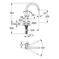 Смеситель для кухни Grohe Via Cosmo 30431DC0