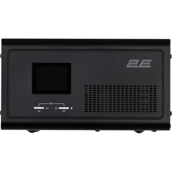 Джерело безперебійного живлення 2E HI1600, 1600W, 24V - 230V, LCD, AVR, 2xSchuko + DC output