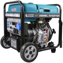 Генератор дизельний інверторний Könner & Söhnen KS 6100iDE ATSR, 230В, 5.5кВт, АВР(ATS), електростартер, 98кг