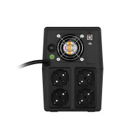 Джерело безперебійного живлення FSP iFP2000, 2000VA/1200W, LCD, USB, 4xSchuko