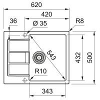 Кухонна мийка Franke Sirius 2.0 S2D 611-62 (143.0627.383)